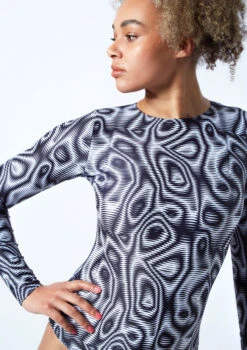 Move Dance Aurora Long Sleeve Open Back Leotard Bodysuit- Dimensions 6 Move Dance Aurora Long Sleeve Open Back Leotard Bodysuit- Dimensions -Capezi Dance Wear Shop mol0904 dim close up front 1 07591.1678884337