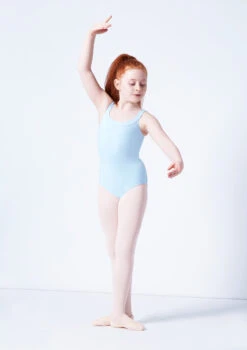 Move Dance Terri Girls Yoke Neck Leotard -Capezi Dance Wear Shop mol5141 blue front 2 76570.1689206261