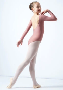Move Dance Teen Camille Long Sleeve Leotard -Capezi Dance Wear Shop mol5801 pnk back 1 26901.1678884473