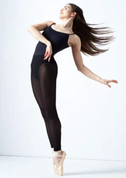 Move Dance Lucia Mesh High Waisted Dance Leggings 7 Move Dance Lucia Mesh High Waisted Dance Leggings -Capezi Dance Wear Shop mop0202 blk front 1 47277.1678884507