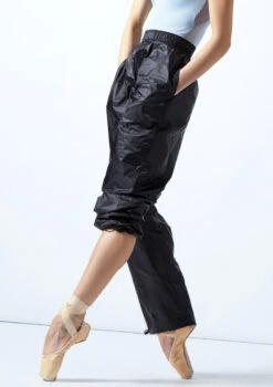 Move Dance Hattie Heat Retention Trouser -Capezi Dance Wear Shop mop0410 black front 2t 28390.1691198814