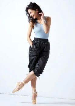 Move Dance Hattie Heat Retention Trouser -Capezi Dance Wear Shop mop0410 black front 3 43322.1678884525