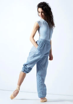 Move Dance Hattie Heat Retention Trouser -Capezi Dance Wear Shop mop0410 paleblue front 1 61080.1678884526