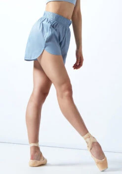 Move Dance Nichelle Heat Retention Short -Capezi Dance Wear Shop mop0411 paleblue front 2t 26066.1692921334