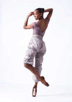 Move Dance Roya Heat Retention Trousers -Capezi Dance Wear Shop mop0412 oyster grey back 2 18767.1683070147
