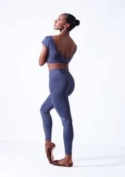 Move Dance Priya Dance Leggings -Capezi Dance Wear Shop mop0637 petrol blue back 42040.1683070158