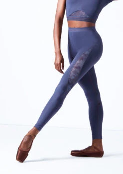 Move Dance Priya Dance Leggings -Capezi Dance Wear Shop mop0637 petrol blue front t 96262.1698711861