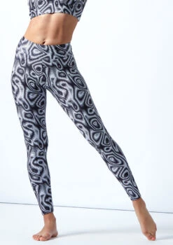 Move Dance Venus High Waisted Leggings - Dimensions -Capezi Dance Wear Shop mop0908 dim front 1t 22296.1694685548