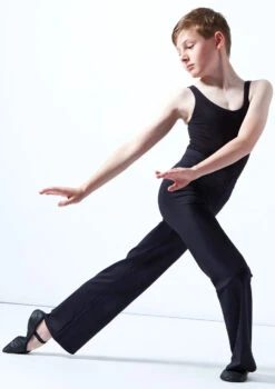 Move Dance Boys Jazz Pants -Capezi Dance Wear Shop mop500 black front 4 47013.1678884569
