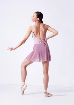 Move Dance Eliana Mock Wrap Skirt -Capezi Dance Wear Shop mor0028 frenchmauve back 60933.1681806918