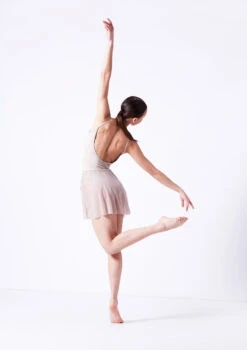 Move Dance Eliana Mock Wrap Skirt -Capezi Dance Wear Shop mor0028 latte back 12922.1681806918