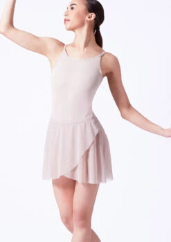 Move Dance Eliana Mock Wrap Skirt -Capezi Dance Wear Shop mor0028 latte front t 11179.1686177192
