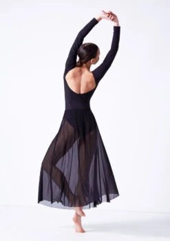 Move Dance Elise Long Skirt -Capezi Dance Wear Shop mor0034 black back 21219.1681806947