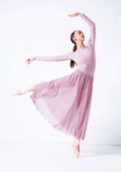 Move Dance Elise Long Skirt -Capezi Dance Wear Shop mor0034 frenchmauve front 1 18389.1681806946