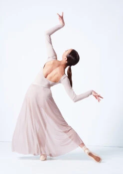 Move Dance Elise Long Skirt -Capezi Dance Wear Shop mor0034 latte back 56261.1681806938