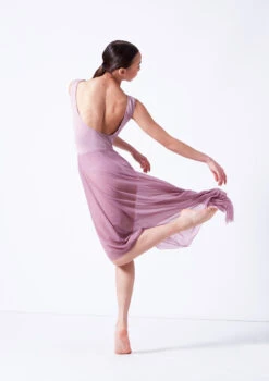 Move Dance Valerie High Low Skirt -Capezi Dance Wear Shop mor0035 frenchmauve back 22269.1681806947