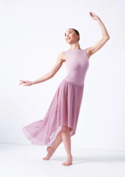 Move Dance Valerie High Low Skirt -Capezi Dance Wear Shop mor0035 frenchmauve front 1 70966.1681806947
