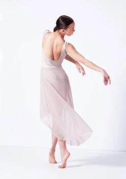 Move Dance Valerie High Low Skirt -Capezi Dance Wear Shop mor0035 latte back 79061.1681806947