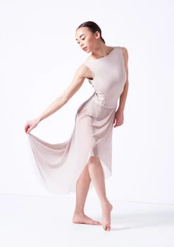 Move Dance Valerie High Low Skirt -Capezi Dance Wear Shop mor0035 latte front 3 00462.1681806947