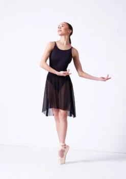 Move Dance Leilani High Low Skirt -Capezi Dance Wear Shop mor0036 black front 1 66308.1681806947
