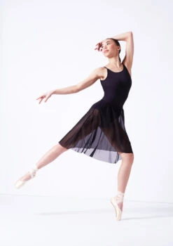 Move Dance Leilani High Low Skirt -Capezi Dance Wear Shop mor0036 black front 2 83499.1681806947