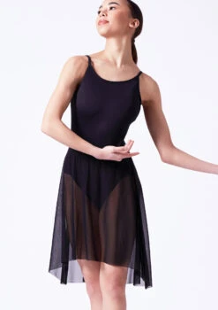 Move Dance Leilani High Low Skirt -Capezi Dance Wear Shop mor0036 black front t 94695.1690450618