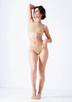 Move Dance Annie Seamless Brief - 2 Pack -Capezi Dance Wear Shop mor0507 sand front 2edit 86634.1690413293