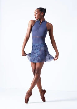 Move Dance Lourdes Hipster Mesh Skirt 12 Move Dance Lourdes Hipster Mesh Skirt -Capezi Dance Wear Shop mor0645 petrol blue front 11249.1683070405