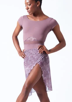 Move Dance Reverie Mid-Length Wrap Skirt 13 Move Dance Reverie Mid-Length Wrap Skirt -Capezi Dance Wear Shop mor0646 orchid pink front t 69846.1690450600