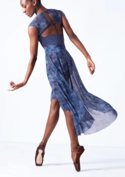 Move Dance Yeraz High Low Skirt -Capezi Dance Wear Shop mor0647 petrol blue back t 66188.1692921341