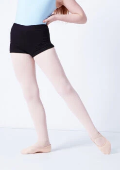 Move Dance Thalia Girls Dance Shorts -Capezi Dance Wear Shop mor5011 black front t 78136.1693005815
