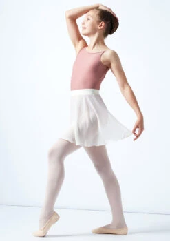 Move Dance Teen Adaline Chiffon Skirt -Capezi Dance Wear Shop mor5023c ivory front 1 14985.1678884755