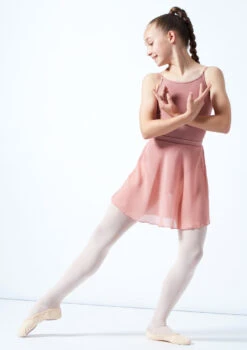 Move Dance Teen Adaline Chiffon Skirt -Capezi Dance Wear Shop mor5023c pnk front 1 70181.1678884755