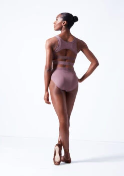 Move Dance Lorien Zip Crop Top -Capezi Dance Wear Shop mos0602 orchid pink back 64365.1683070441