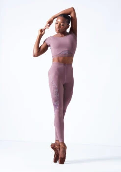 Move Dance Priya Dance Leggings -Capezi Dance Wear Shop mos0603 orchid pink front 1 65550.1683070157
