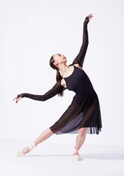 Move Dance Quinn Mesh Shrug -Capezi Dance Wear Shop moz0041 black front 1 95213.1681806980