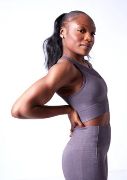 Move Dance Isabelle Seamless Tank Crop Top 15 Move Dance Isabelle Seamless Tank Crop Top -Capezi Dance Wear Shop moz0502 sharkgrey close up side 28029.1684799005