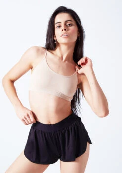 Move Dance Beatrix Seamless Bra - 2 Pack -Capezi Dance Wear Shop moz0507 sand close up front 46694.1676074696