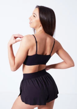 Move Dance Beatrix Seamless Bra - 2 Pack -Capezi Dance Wear Shop moz0509 black close up back 77435.1676074680