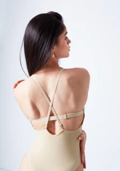 Move Dance Serena Seamless Bodysuit 32 Move Dance Serena Seamless Bodysuit -Capezi Dance Wear Shop moz0510 sand close up back 2edit 60746.1690413293