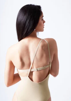 Move Dance Serena Seamless Bodysuit 33 Move Dance Serena Seamless Bodysuit -Capezi Dance Wear Shop moz0510 sand close up back 3edit 41625.1690413294