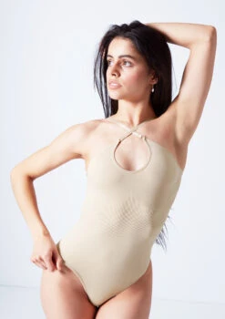 Move Dance Serena Seamless Bodysuit 36 Move Dance Serena Seamless Bodysuit -Capezi Dance Wear Shop moz0510 sand close up front 2edit 09701.1690413313