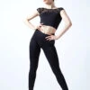 Move Dance Joelle Cap Sleeve Crop Top