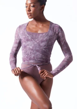 Move Dance Nayu Mesh Wrap Top 15 Move Dance Nayu Mesh Wrap Top -Capezi Dance Wear Shop moz0627 orchid pink front t 07196.1692921489