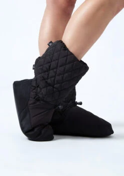 Move Dance Willow Warm Up Booties -Capezi Dance Wear Shop moz0901 black front 1 65405.1678885140