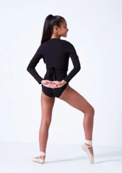 Move Dance Kiara Teen Ballet Wrap -Capezi Dance Wear Shop moz5001 black back 57059.1683933668