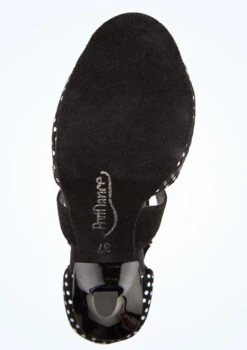 Port Dance Mara Dance Shoe 2.8" -Capezi Dance Wear Shop pd508mara blkwht bottom 1 79258.1678885245