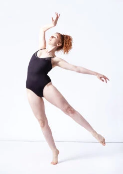 So Danca Aylse Camisole Leotard -Capezi Dance Wear Shop rde2522 black front 2 90873.1696332682