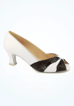 Ray Rose Ruched Peep Toe Ballroom & Latin Shoe 2"