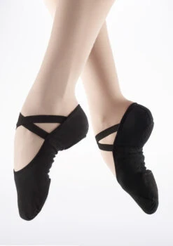 So Danca SD16 Stretch Split Sole Canvas Ballet Shoe - Black -Capezi Dance Wear Shop sd 16 so danca sd16 stretch split sole canvas ballet shoe black no1 T 29913.1698811250